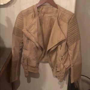 Leather and suede jacket
